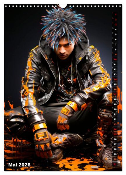 Produktbild: CYBERPUNK Urcoole Typen (Wandkalender 2026 DIN A3 hoch), CALVENDO Monatskalender