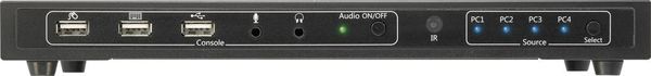 Produktbild: SpeaKa Professional 4 Port KVM-Umschalter HDMI USB 1920 x 1080 Pixel, 3840 x 2160 Pixel
