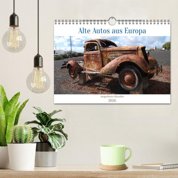 Produktbild: Alte Autos aus Europa (Wandkalender 2026 DIN A4 quer), CALVENDO Monatskalender