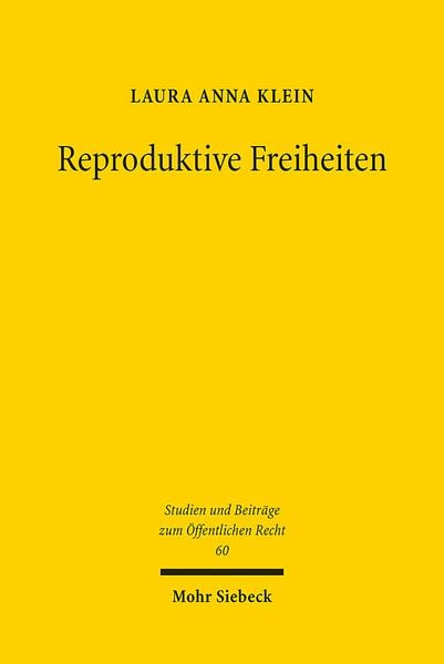 Produktbild: Klein, L: Reproduktive Freiheiten