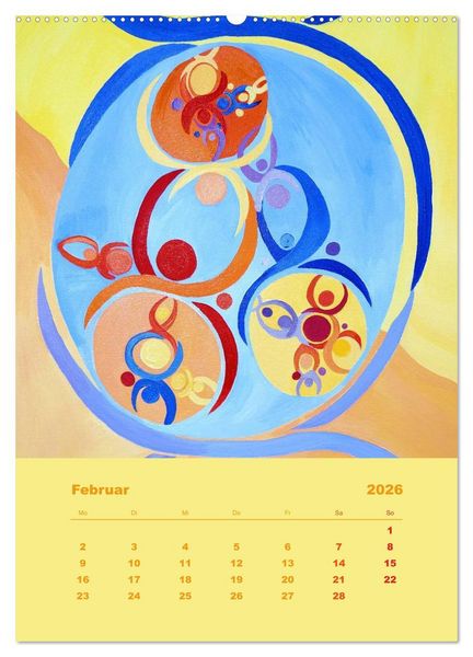 Produktbild: Licht ist bunt - Malerei in Acryl und Aqua &Ouml;l (Wandkalender 2026 DIN A2 hoch), CALVENDO Monatskalender