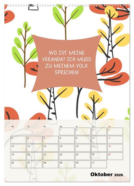 Produktbild: K&ouml;nigin &uuml;ber alles! Typokalender f&uuml;r starke Frauen (hochwertiger Premium Wandkalender 2026 DIN A2 hoch), Kunstdruck in Hochglanz
