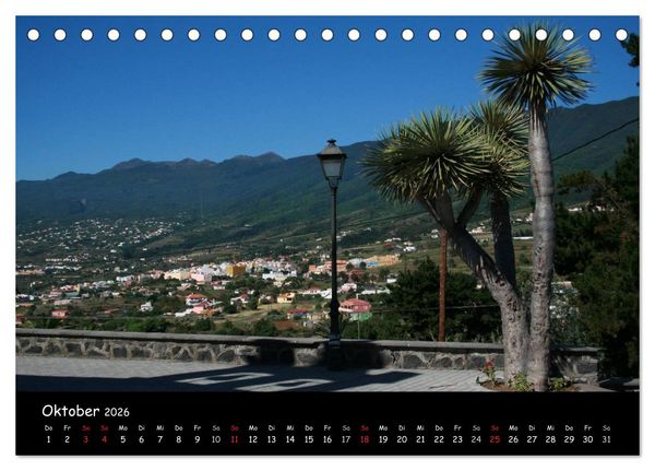 Produktbild: La Palma, Isla bonita (Tischkalender 2026 DIN A5 quer), CALVENDO Monatskalender
