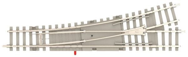 MiniTrix T14538 N Gleis Weiche, links, Betonschwelle 112.6mm 15° 1St.