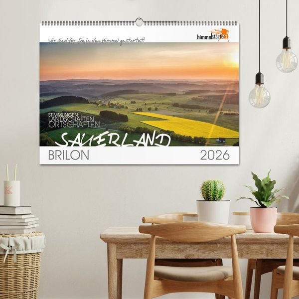 Produktbild: Das Sauerland bei Brilon aus der Vogelperspektive (Wandkalender 2026 DIN A2 quer), CALVENDO Monatskalender