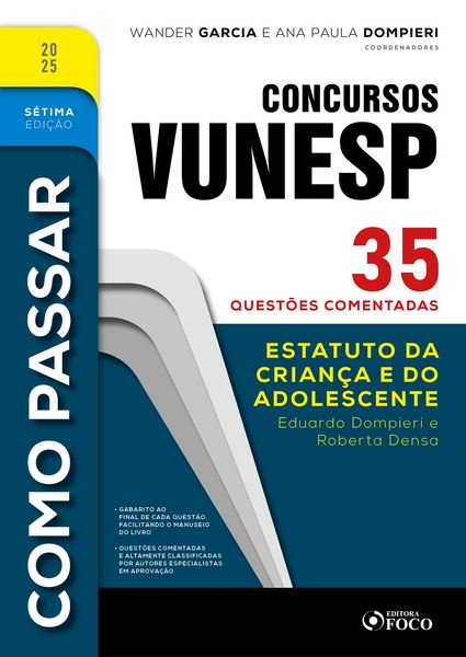 Produktbild: Como Passar em Concursos Vunesp - 7&ordf; Ed -2025