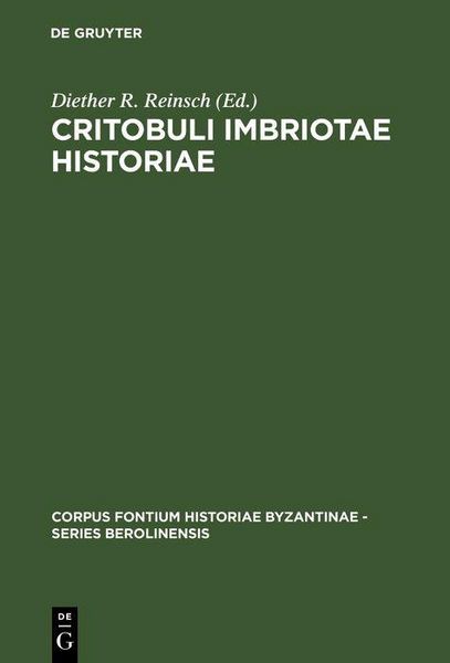 Produktbild: Critobuli Imbriotae Historiae