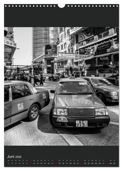 Produktbild: Hongkong schwarzwei&szlig; (Wandkalender 2026 DIN A3 hoch), CALVENDO Monatskalender