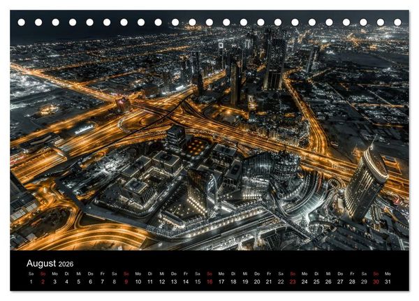 Produktbild: Dubai in Bildern (Tischkalender 2026 DIN A5 quer), CALVENDO Monatskalender