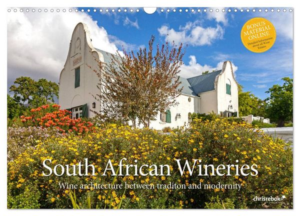 South African Wineries, wine architecture between tradition and modernity (Wall Calendar 2026 DIN A3 landscape), CALVENDO 12 Month Wall Calendar