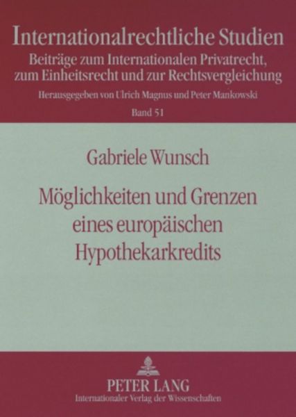 Produktbild: Moeglichkeiten und Grenzen eines europaeischen Hypothekarkredits