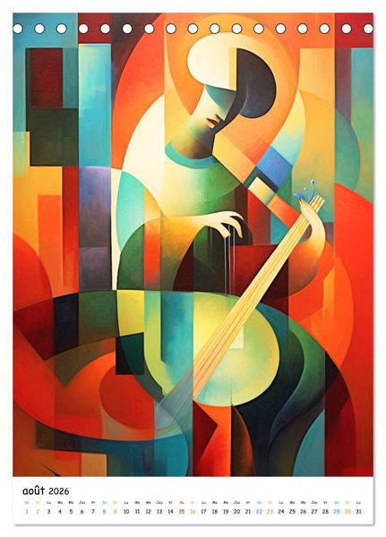 Produktbild: Ballade symphonique (Calendrier de bureau 2026 DIN A5 horizontal), CALVENDO calendrier mensuel