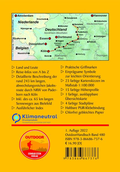 Produktbild: Jakobsweg Paderborn &ndash; K&ouml;ln mit Senneweg aus Bielefeld