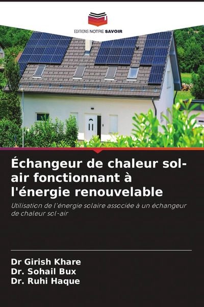Produktbild: &Eacute;changeur de chaleur sol-air fonctionnant &agrave; l'&eacute;nergie renouvelable