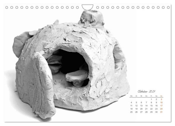 Produktbild: Gef&uuml;hle in Ton geformt - Intuitives plastisches Gestalten mit Tonerde (Wandkalender 2027 DIN A4 quer), CALVENDO Monatskalender