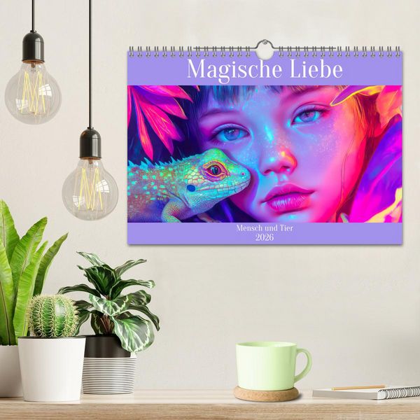 Produktbild: Magische Liebe - Mensch und Tier (Wandkalender 2026 DIN A4 quer), CALVENDO Monatskalender