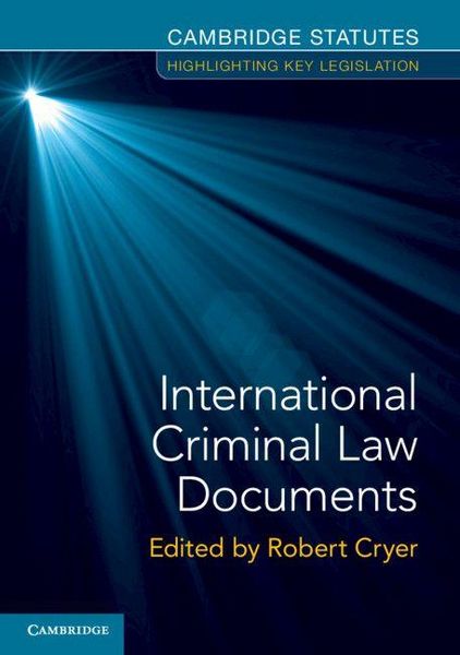 Produktbild: International Criminal Law Documents
