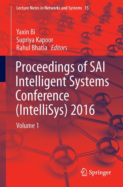 Produktbild: Proceedings of SAI Intelligent Systems Conference (IntelliSys) 2016