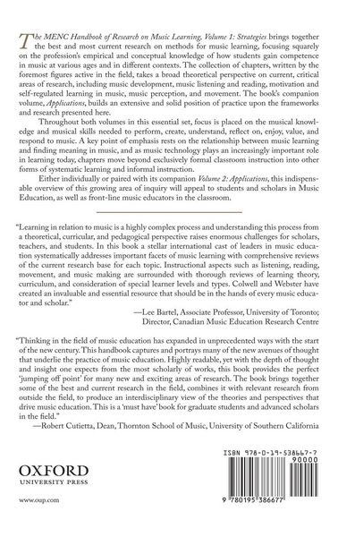 Produktbild: MENC Handbook of Research on Music Learning