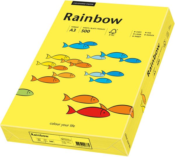 RAINBOW® Kopierpapier farbig, mittelgelb