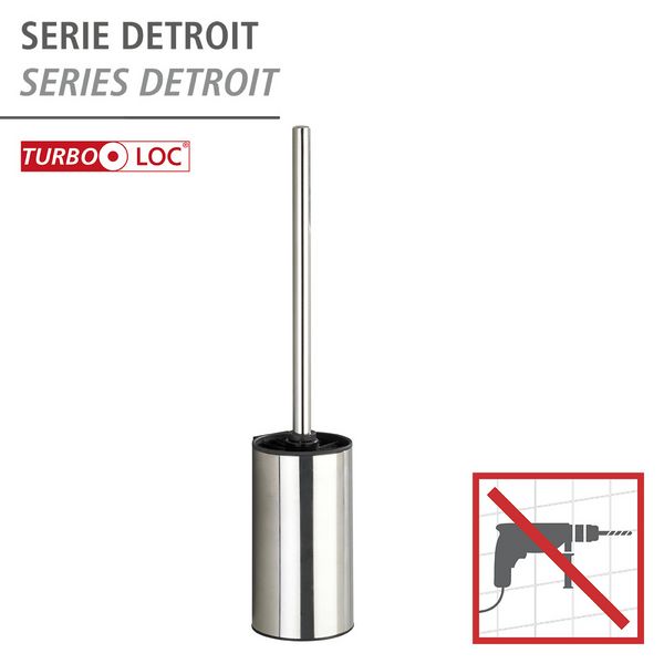 Produktbild: Turbo-Loc&reg; Edelstahl WC-Garnitur Mod. Detroit, Befestigen ohne bohren