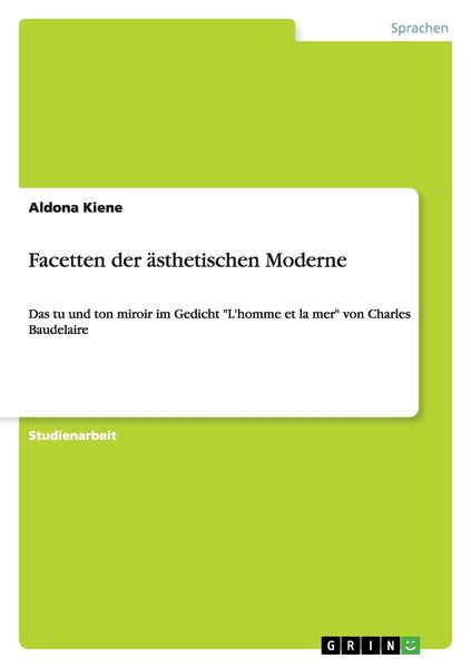 Produktbild: Facetten der &auml;sthetischen Moderne
