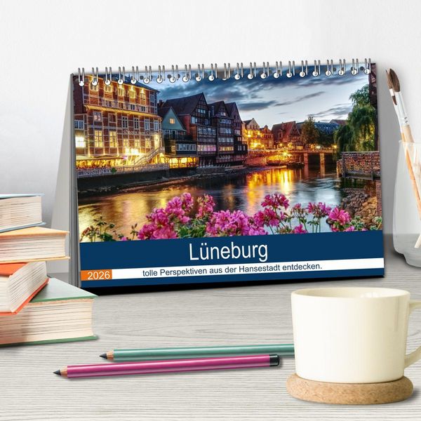 Produktbild: L&uuml;neburg (Tischkalender 2026 DIN A5 quer), CALVENDO Monatskalender
