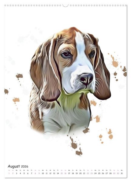 Produktbild: S&uuml;&szlig;e Hunde (Wandkalender 2026 DIN A2 hoch), CALVENDO Monatskalender