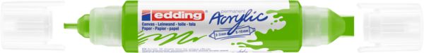 Produktbild: edding Acryl Double Liner 5400 gelbgr&uuml;n 2-3mm/5-10mm
