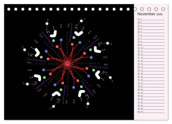 Produktbild: Filigran - Mandalas (Tischkalender 2026 DIN A5 quer), CALVENDO Monatskalender