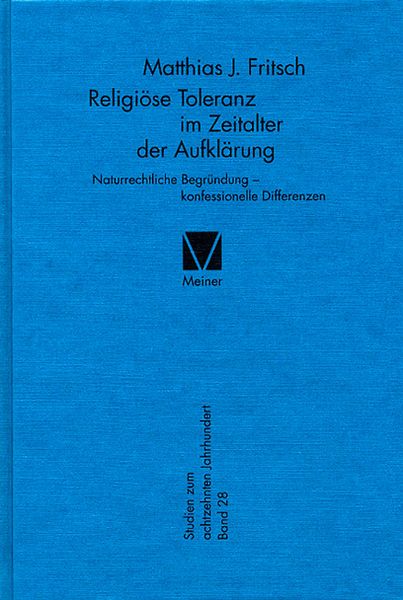 Produktbild: Religi&ouml;se Toleranz im Zeitalter der Aufkl&auml;rung