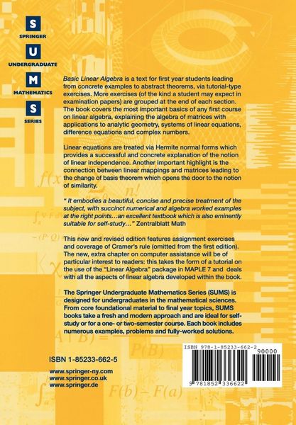 Produktbild: Basic Linear Algebra