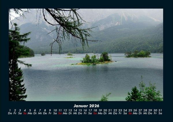 Produktbild: Die Seen der Erde 2026 Fotokalender DIN A4
