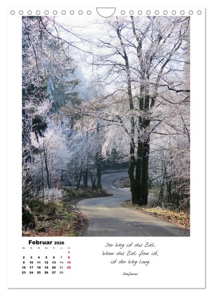 Produktbild: Wege durchs Jahr - Spazierg&auml;nge im sch&ouml;nen Nordhessen (Wandkalender 2026 DIN A4 hoch), CALVENDO Monatskalender