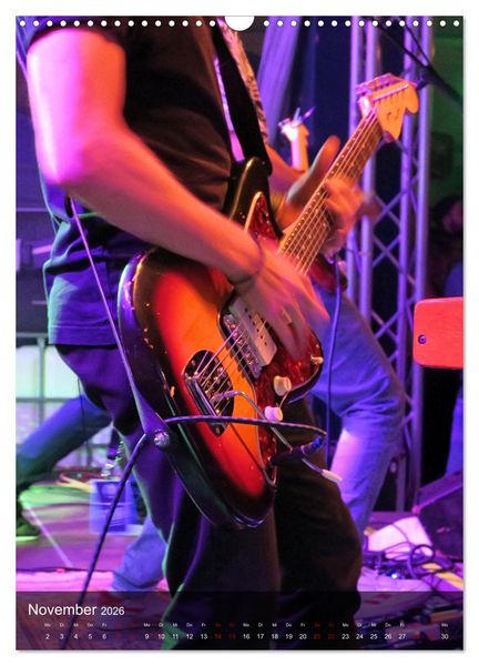 Produktbild: Rockgitarren in Concert (Wandkalender 2026 DIN A3 hoch), CALVENDO Monatskalender
