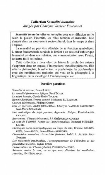 Produktbild: Circoncision: le complot du silence