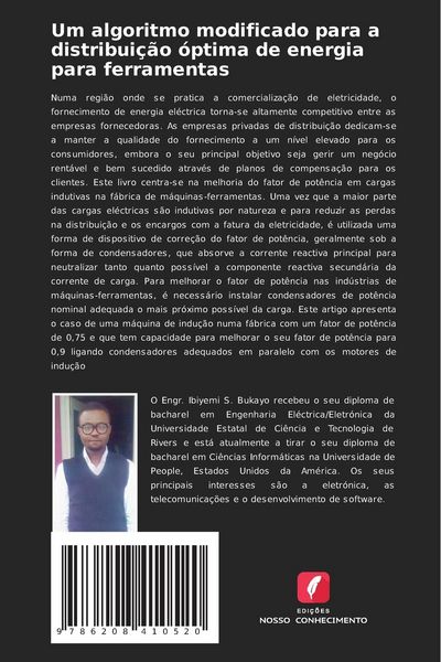 Produktbild: Um algoritmo modificado para a distribui&ccedil;&atilde;o &oacute;ptima de energia para ferramentas