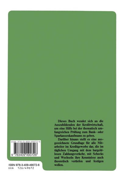 Produktbild: Der Zahlungsverkehr, der Scheck und der Wechsel in der Abschlu&szlig;pr&uuml;fung des Bankkaufmanns