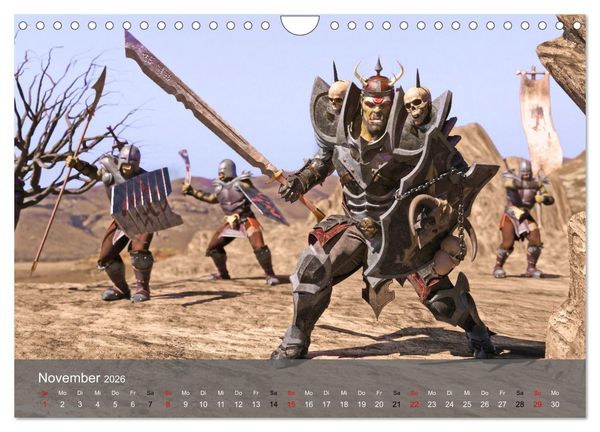 Produktbild: Welt der Orks (Wandkalender 2026 DIN A4 quer), CALVENDO Monatskalender