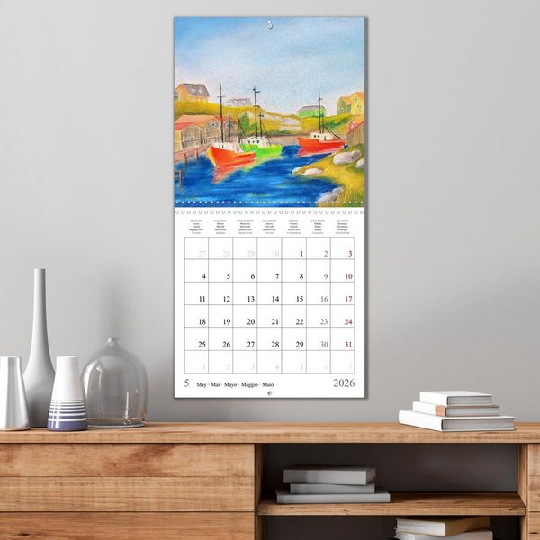 Produktbild: Maritime Adventures - Colourfully painted boats (Wall Calendar 2026 12 &times; 12 Inch) CALVENDO 12 Month Wall Calendar