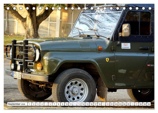 Produktbild: Sowjet-Legende - Der Gel&auml;ndewagen UAZ-469 in Kuba (Tischkalender 2026 DIN A5 quer), CALVENDO Monatskalender