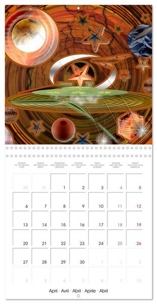 Produktbild: ACTIVE GALAXIES (Wall Calendar 2026 12 &times; 12 Inch) CALVENDO 12 Month Wall Calendar