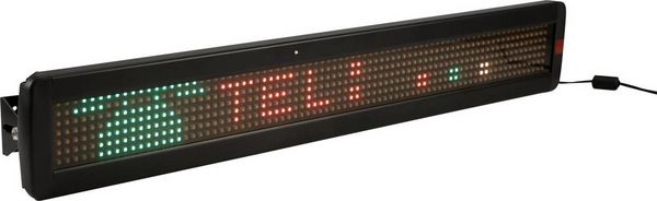 Produktbild: Eurolite ESN 7x80 LED-Laufschrift mit Fernbedienung RGB (B x H x T) 647 x 35 x 97mm