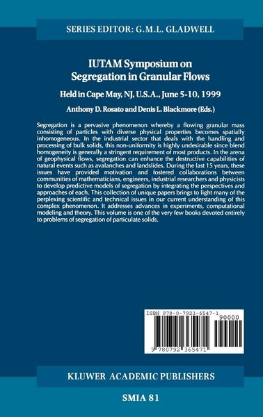 Produktbild: IUTAM Symposium on Segregation in Granular Flows