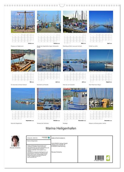 Produktbild: Marina Heiligenhafen (Wandkalender 2026 DIN A2 hoch), CALVENDO Monatskalender