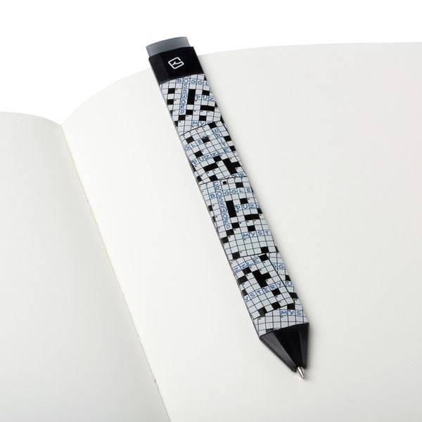 Produktbild: Pen Bookmark Set Crosswords &ndash; Stift & Lesezeichen in einem