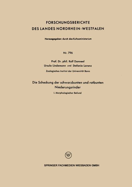 Produktbild: Die Scheckung der schwarzbunten und rotbunten Niederungsrinder