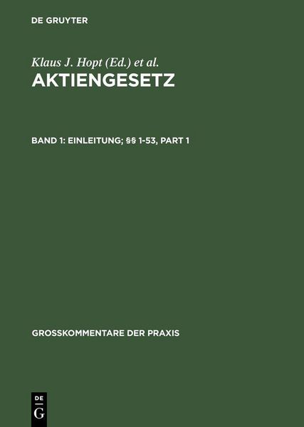 Produktbild: Einleitung; &sect;&sect; 1-53