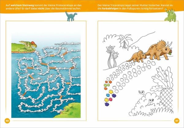 Produktbild: Dinostark! R&auml;tsel- und Malspa&szlig;