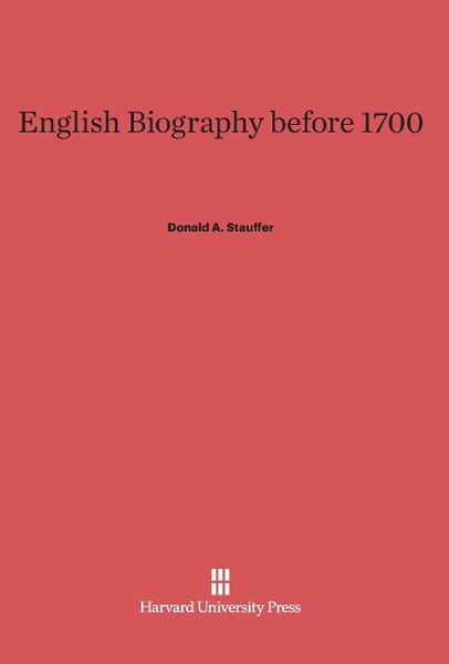 Produktbild: English Biography Before 1700